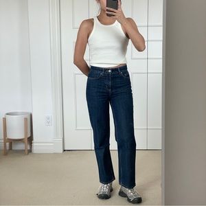 & Other Stories Slim Cut Dark Wash Jeans